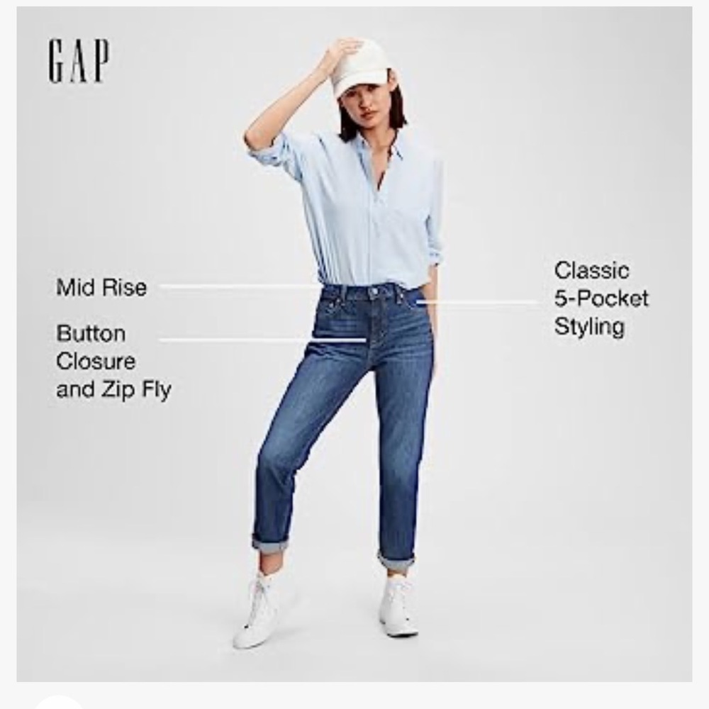 Gap Slim Boyfriend Dark Alba jeans